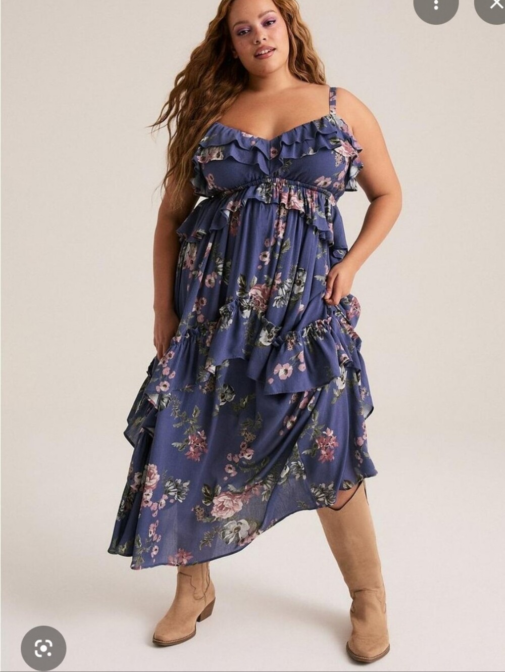 Festi Ruffle Floral Dress. - Picture 2 of 10